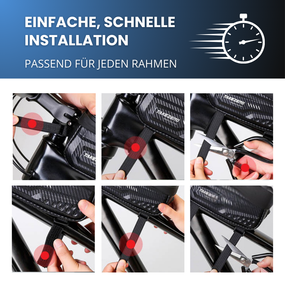 MULTIFUNKTIONALE FAHRRADTASCHE – Dein smarter Begleiter auf jeder Fahrt
