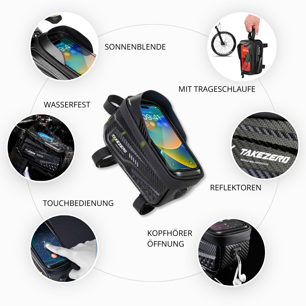 MULTIFUNKTIONALE FAHRRADTASCHE – Dein smarter Begleiter auf jeder Fahrt