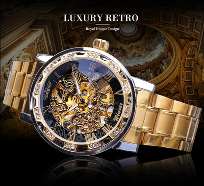 Mechanisch Skelett Royal Design Armbanduhr