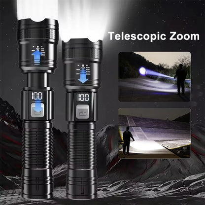 Taschenlampe. 600000 LM  USB Wiederaufladbar für Taghelle Ausleuchtung