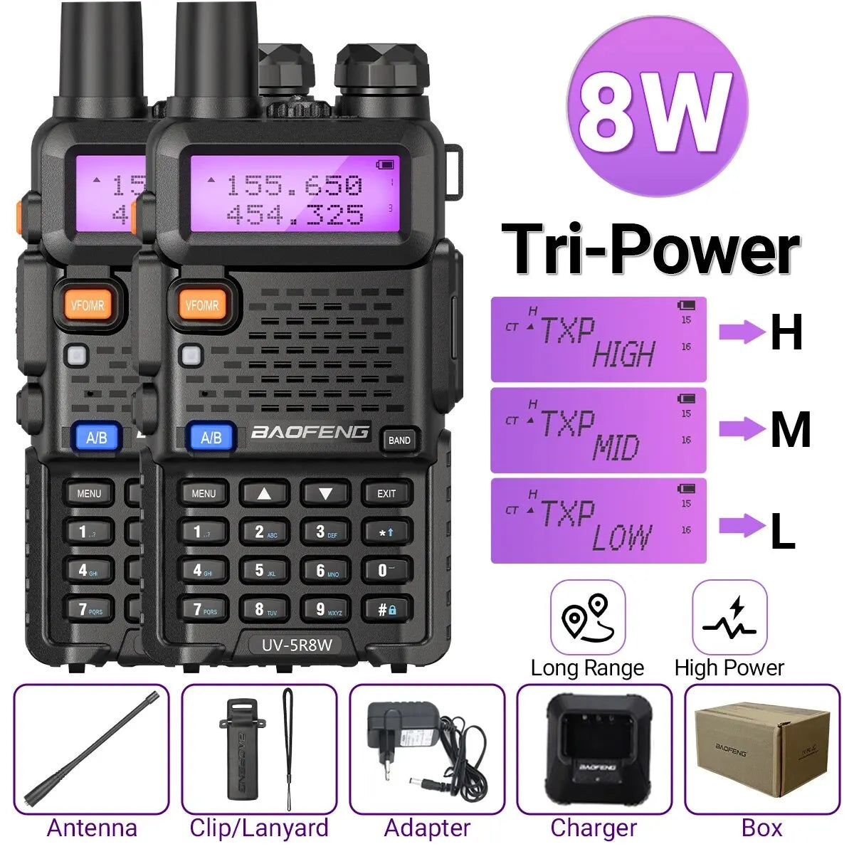 Walkie Talkie Long Range Dual Band