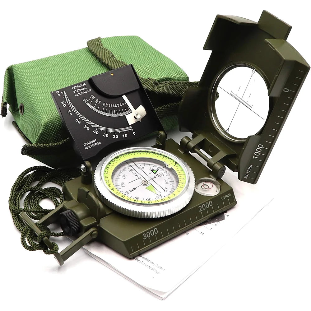 Multifunktionaler hochpräziser Outdoor-Survival-Militärkompass