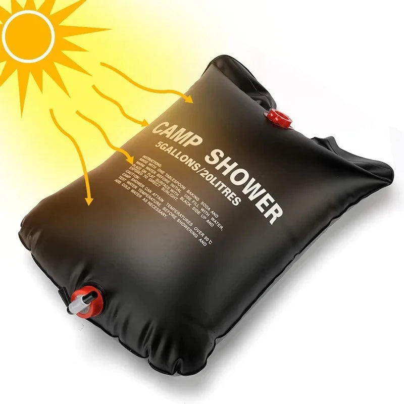 Faltbare Solar-Duschtasche 20/40L