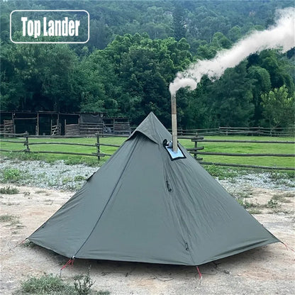 Outdoor Ultraleichtes Tipi Tipi Zelt mit Schornsteinfenster