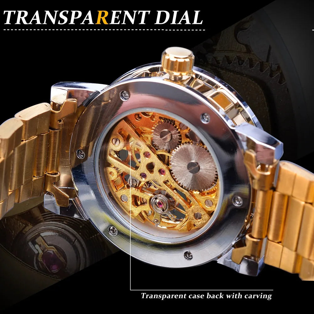 Mechanisch Skelett Royal Design Armbanduhr