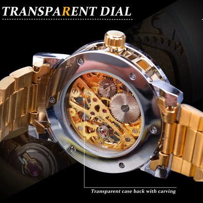 Mechanisch Skelett Royal Design Armbanduhr