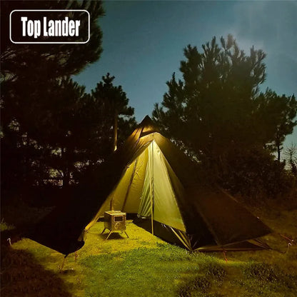 Outdoor Ultraleichtes Tipi Tipi Zelt mit Schornsteinfenster