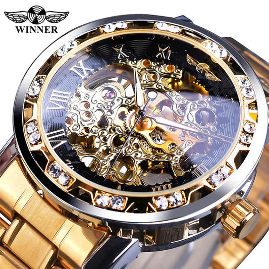 Mechanisch Skelett Royal Design Armbanduhr