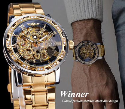 Mechanisch Skelett Royal Design Armbanduhr
