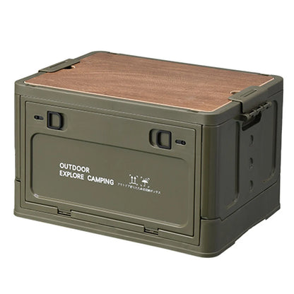 CAMPING AUFBEWAHRUNGSBOX MIT TISCHFUNKTION UND DECKEL - 30 LITER