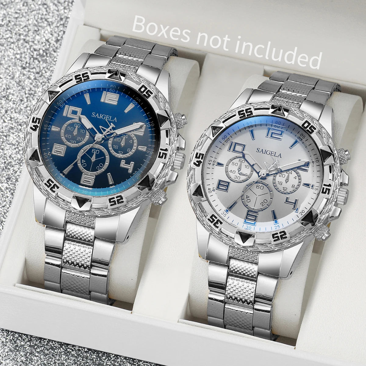 Business Uhr Männer 2er set