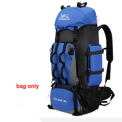 90L Wander-Camping-Rucksack. Robuster Begleiter auf all deinen Trekkingtouren.