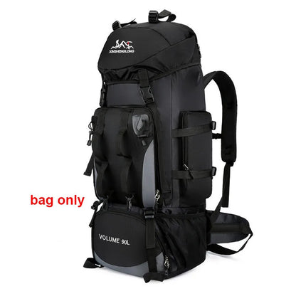 90L Wander-Camping-Rucksack. Robuster Begleiter auf all deinen Trekkingtouren.