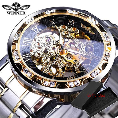 Mechanisch Skelett Royal Design Armbanduhr