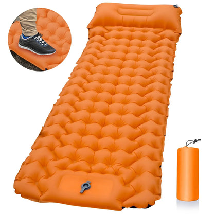 Isomatte Camping Aufblasbare Matratze mit Kissen