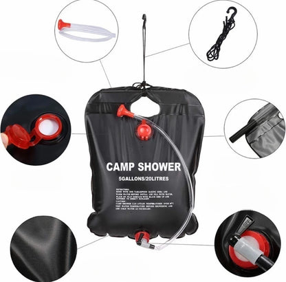 Faltbare Solar-Duschtasche 20/40L