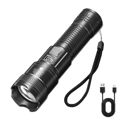 Taschenlampe. 600000 LM  USB Wiederaufladbar für Taghelle Ausleuchtung