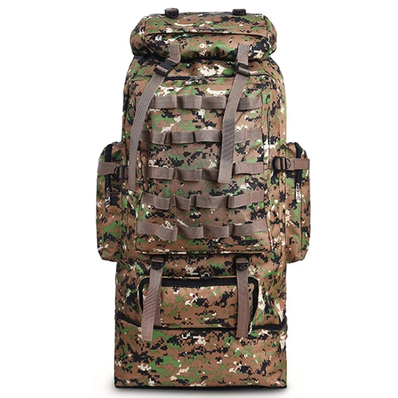 Rucksack für Camping und Wandern 100 Liter