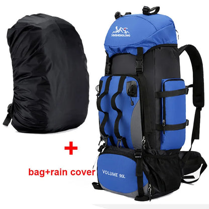 90L Wander-Camping-Rucksack. Robuster Begleiter auf all deinen Trekkingtouren.
