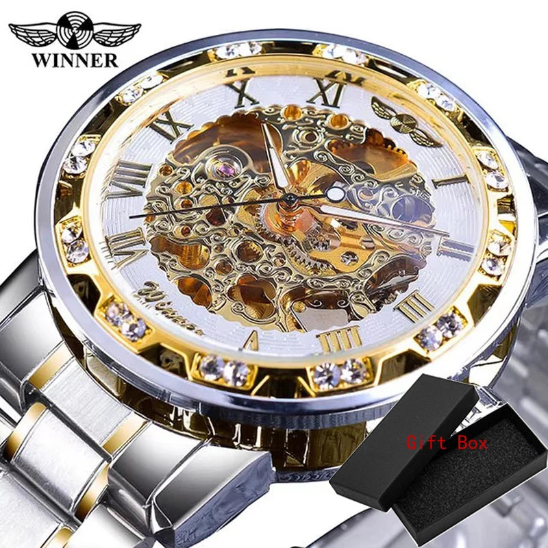 Mechanisch Skelett Royal Design Armbanduhr