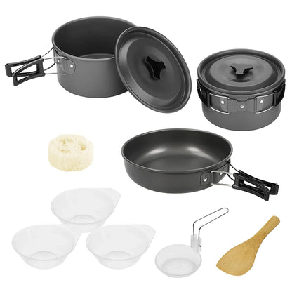 Camping Kochgeschirr Set damit auch im freien dein Dinner zu einem Erlebnis wird