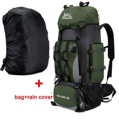 90L Wander-Camping-Rucksack. Robuster Begleiter auf all deinen Trekkingtouren.
