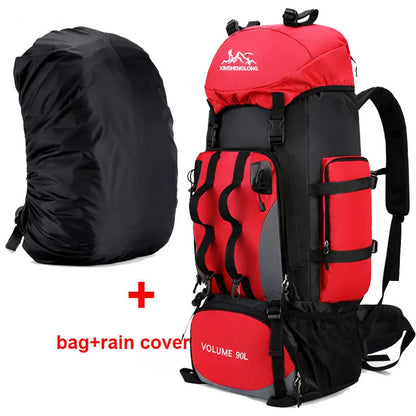 90L Wander-Camping-Rucksack. Robuster Begleiter auf all deinen Trekkingtouren.