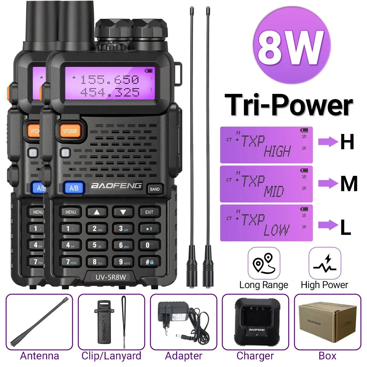 Walkie Talkie Long Range Dual Band