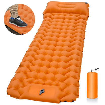 Isomatte Camping Aufblasbare Matratze mit Kissen