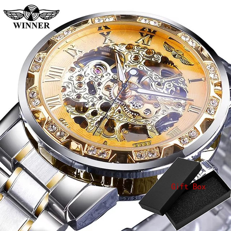 Mechanisch Skelett Royal Design Armbanduhr