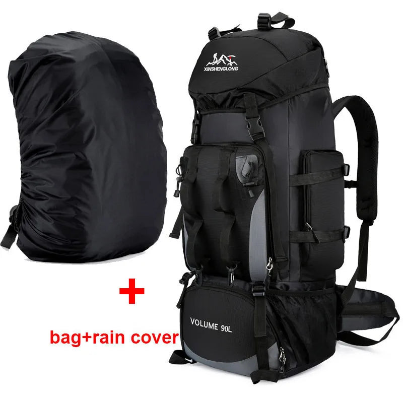 90L Wander-Camping-Rucksack. Robuster Begleiter auf all deinen Trekkingtouren.