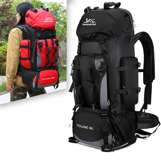 90L Wander-Camping-Rucksack. Robuster Begleiter auf all deinen Trekkingtouren.