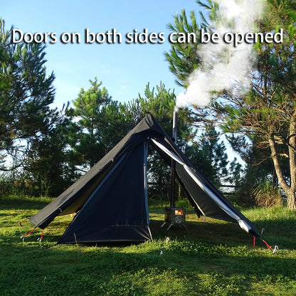 Outdoor Ultraleichtes Tipi Tipi Zelt mit Schornsteinfenster
