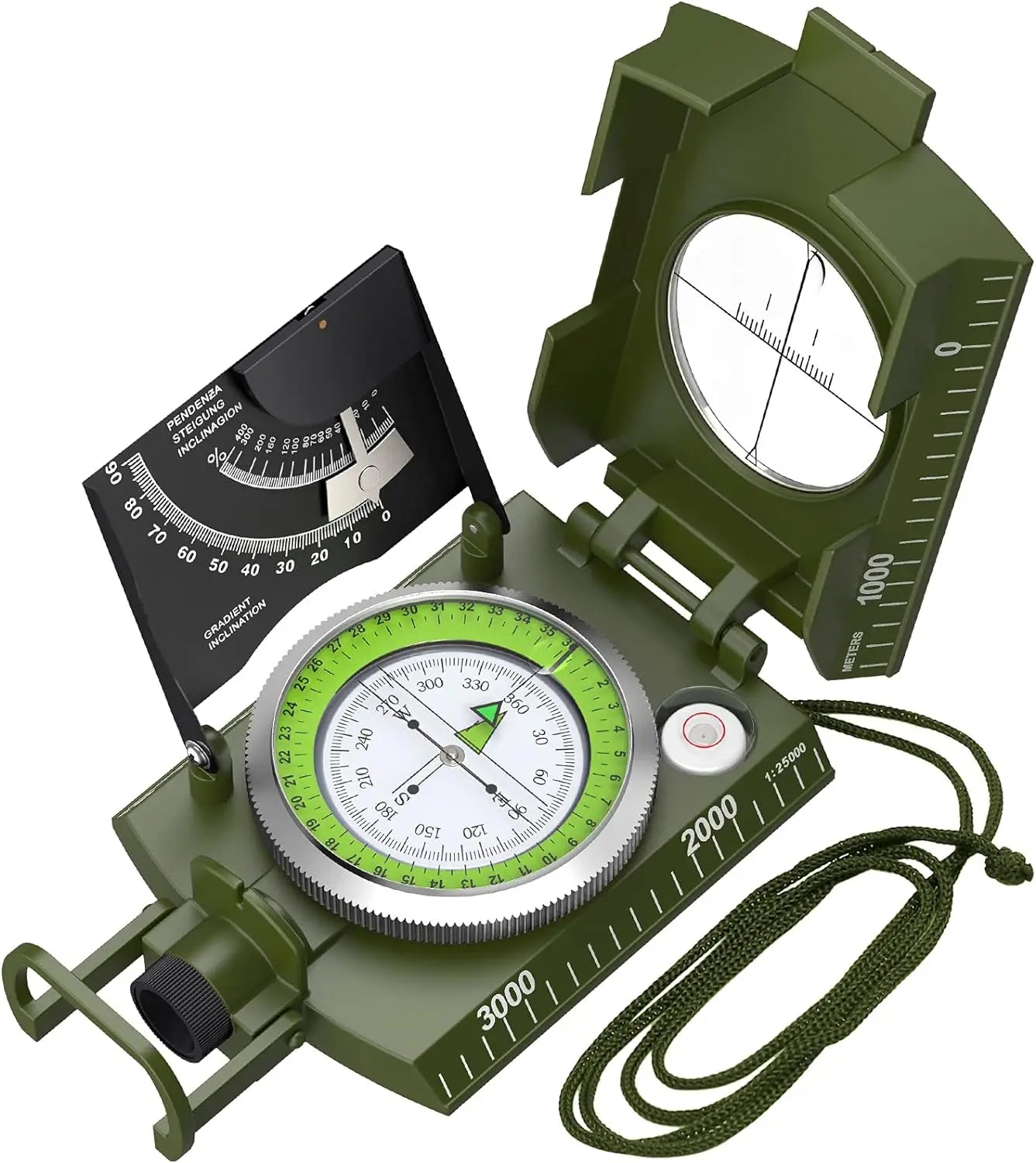 Multifunktionaler hochpräziser Outdoor-Survival-Militärkompass
