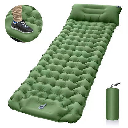 Isomatte Camping Aufblasbare Matratze mit Kissen