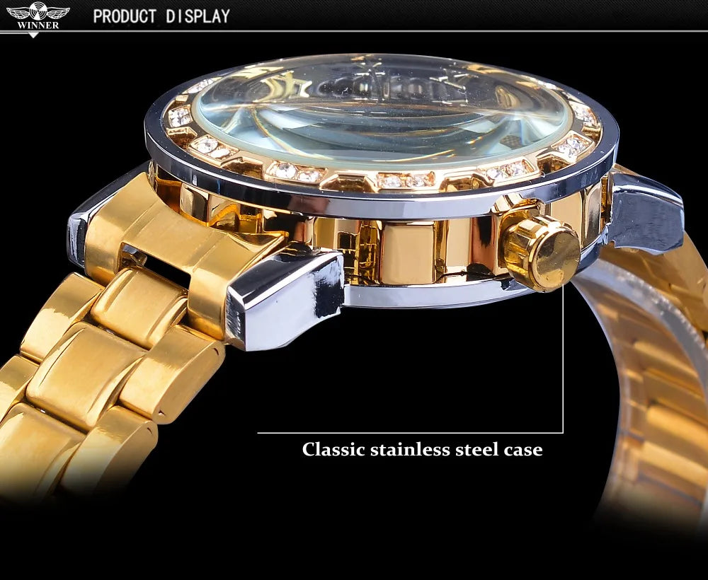 Mechanisch Skelett Royal Design Armbanduhr