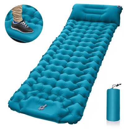 Isomatte Camping Aufblasbare Matratze mit Kissen