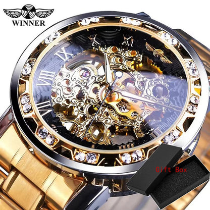 Mechanisch Skelett Royal Design Armbanduhr