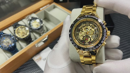 Mechanisch Skelett Royal Design Armbanduhr